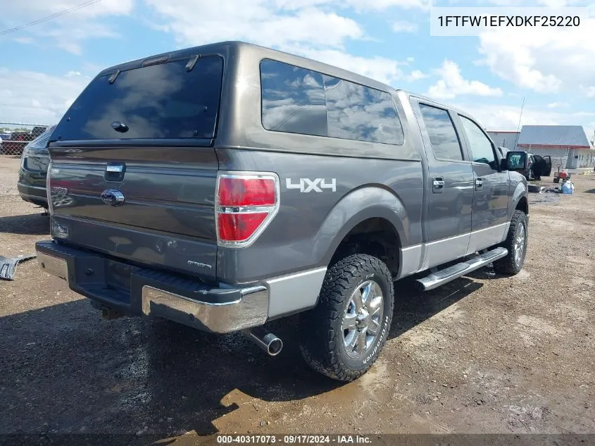 2013 Ford F-150 Xlt VIN: 1FTFW1EFXDKF25220 Lot: 40317073