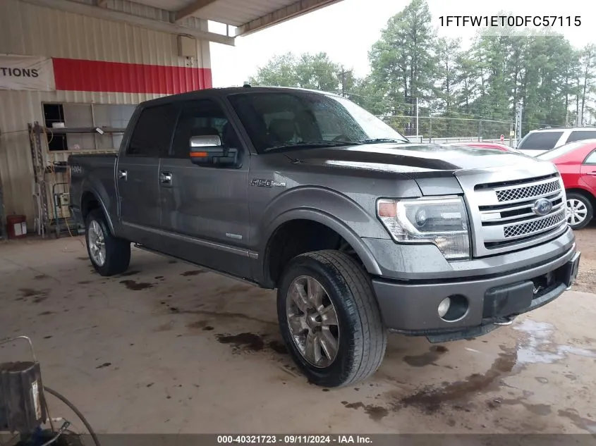 2013 Ford F-150 Platinum VIN: 1FTFW1ET0DFC57115 Lot: 40321723