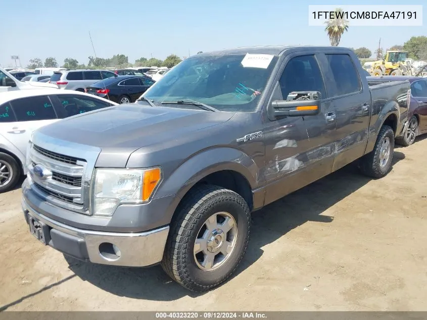 1FTEW1CM8DFA47191 2013 Ford F-150 Xlt