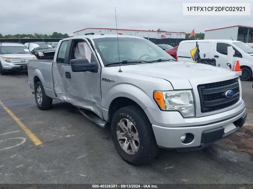 2013 Ford F-150 Stx VIN: 1FTFX1CF2DFC02921 Lot: 40326381