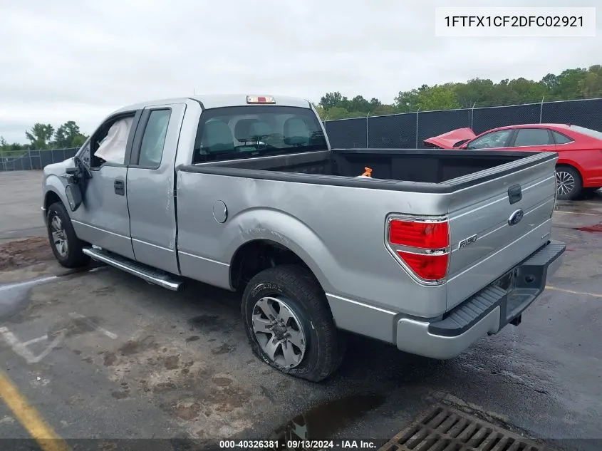 2013 Ford F-150 Stx VIN: 1FTFX1CF2DFC02921 Lot: 40326381