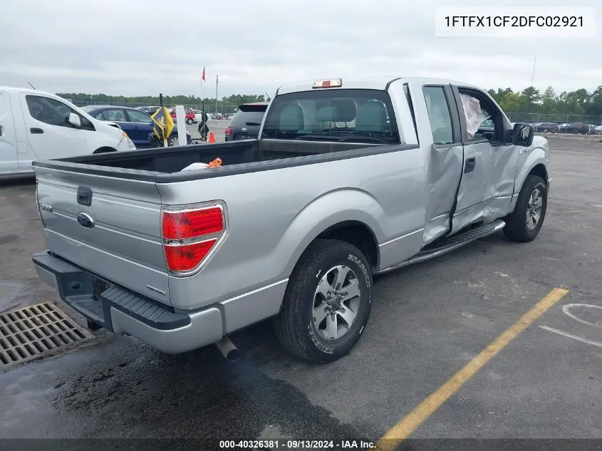 1FTFX1CF2DFC02921 2013 Ford F-150 Stx