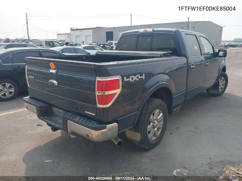 1FTFW1EF0DKE85004 2013 Ford F150 Supercrew