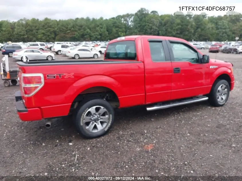 2013 Ford F-150 Stx VIN: 1FTFX1CF4DFC68757 Lot: 40327072