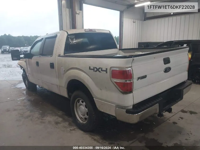 2013 Ford F-150 Xl VIN: 1FTFW1ET6DKF22028 Lot: 40334355