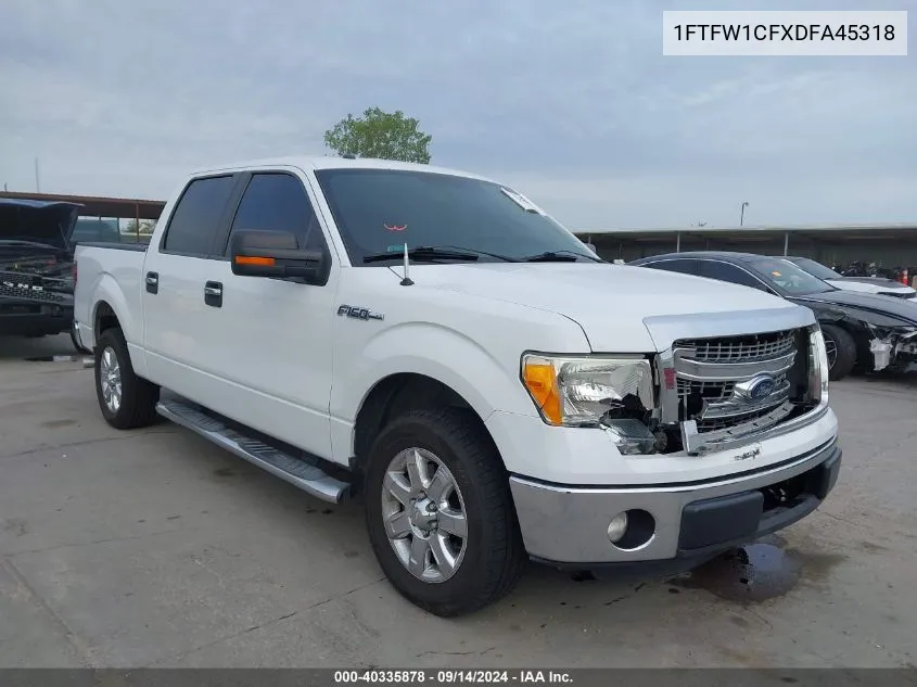 1FTFW1CFXDFA45318 2013 Ford F150 Supercrew