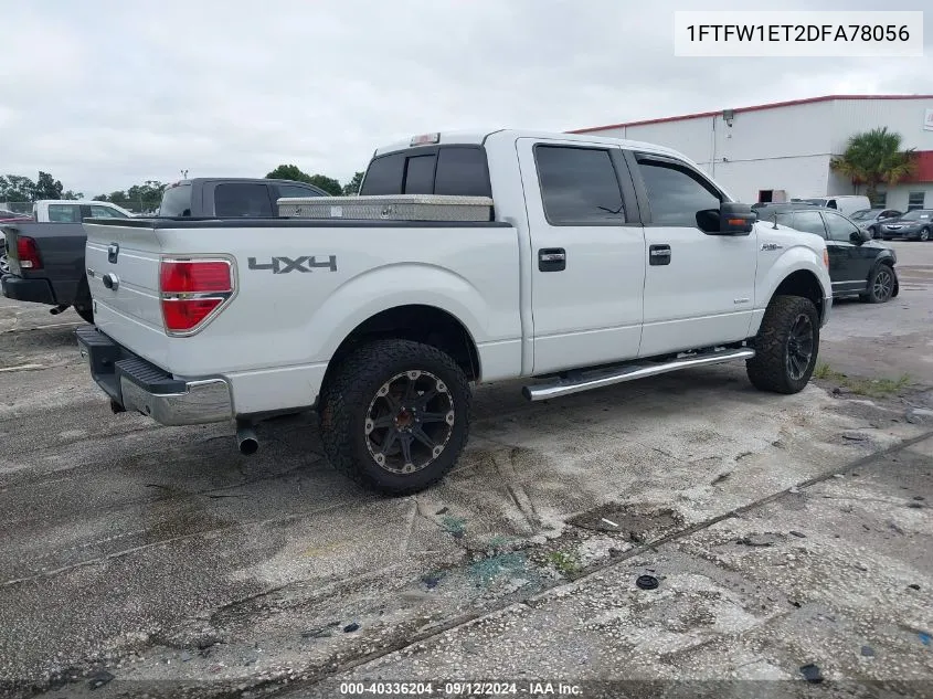 1FTFW1ET2DFA78056 2013 Ford F150 Supercrew