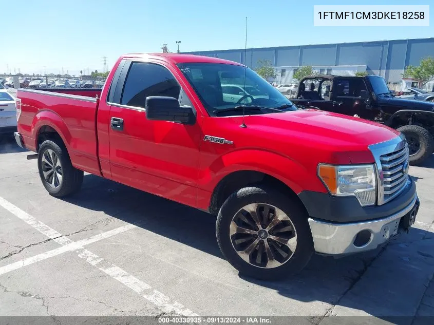 2013 Ford F-150 Xl VIN: 1FTMF1CM3DKE18258 Lot: 40339935