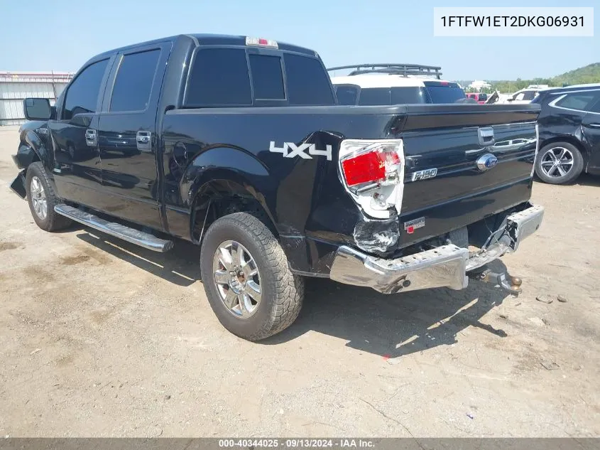 1FTFW1ET2DKG06931 2013 Ford F-150 Xlt