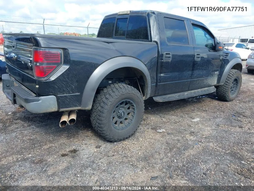 2013 Ford F-150 Svt Raptor VIN: 1FTFW1R69DFA77751 Lot: 40347213