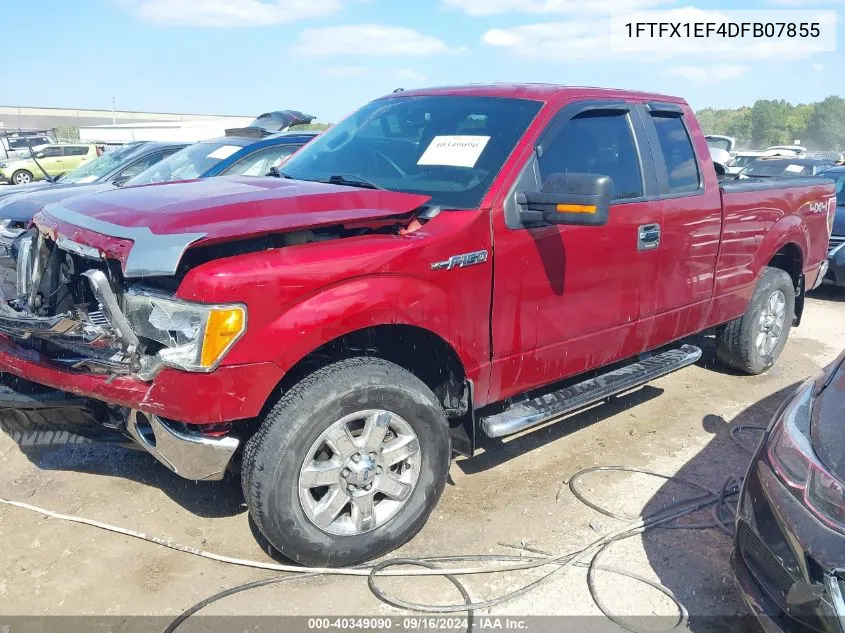 2013 Ford F-150 Xlt VIN: 1FTFX1EF4DFB07855 Lot: 40349090