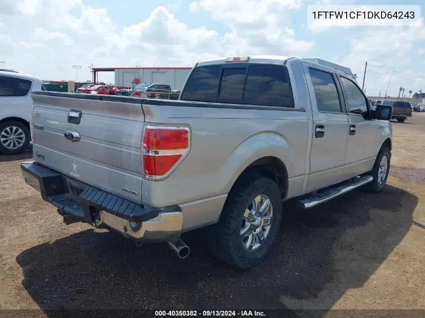 1FTFW1CF1DKD64243 2013 Ford F-150 Xlt