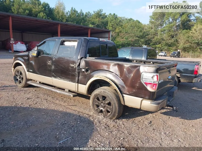 1FTFW1CT6DFA50280 2013 Ford F150 Supercrew