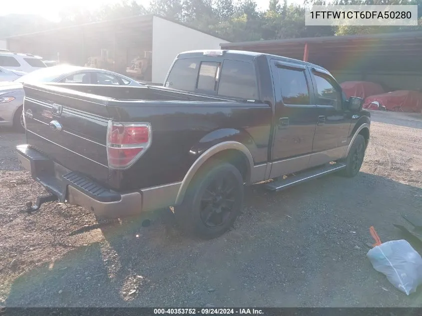 1FTFW1CT6DFA50280 2013 Ford F150 Supercrew