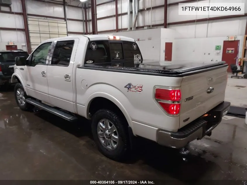 2013 Ford F-150 Lariat VIN: 1FTFW1ET4DKD64966 Lot: 40354105