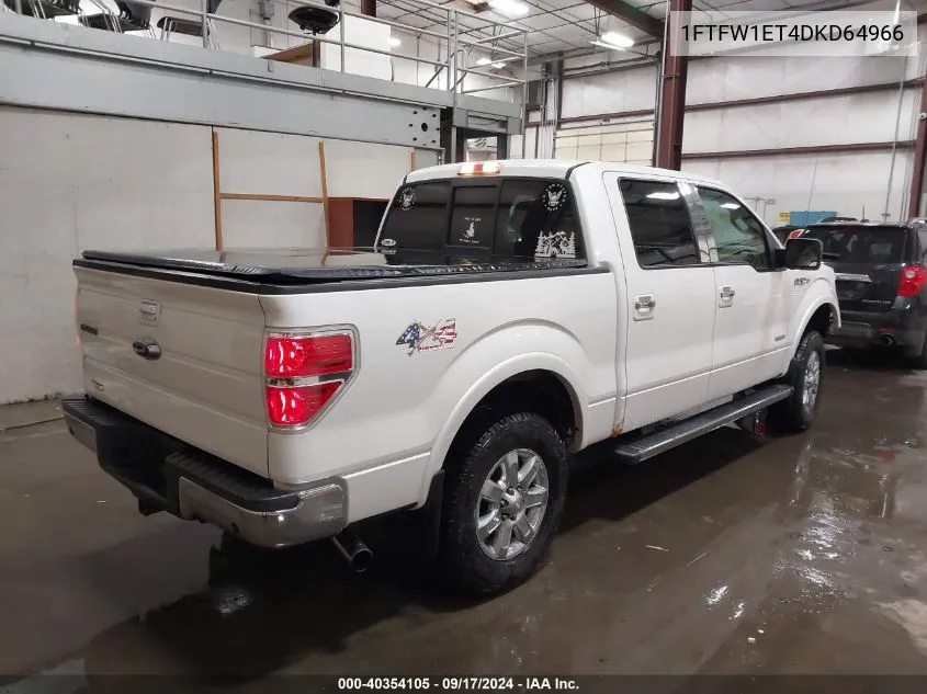 2013 Ford F-150 Lariat VIN: 1FTFW1ET4DKD64966 Lot: 40354105