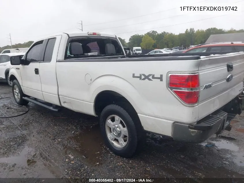 1FTFX1EFXDKG19742 2013 Ford F-150 Xl