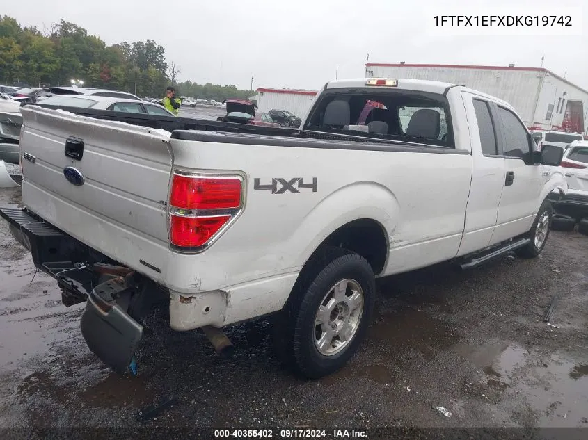 2013 Ford F-150 Xl VIN: 1FTFX1EFXDKG19742 Lot: 40355402