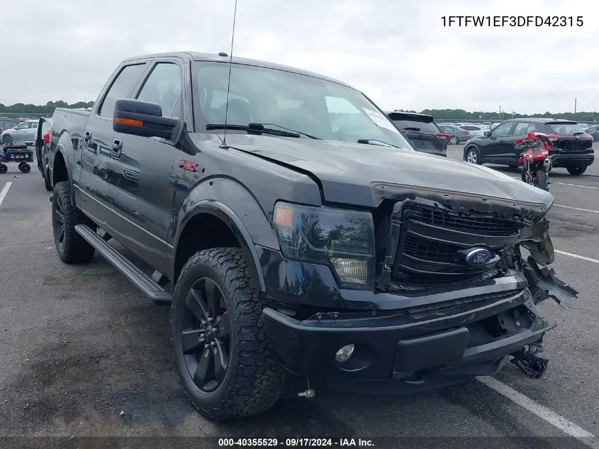 1FTFW1EF3DFD42315 2013 Ford F-150 Fx4