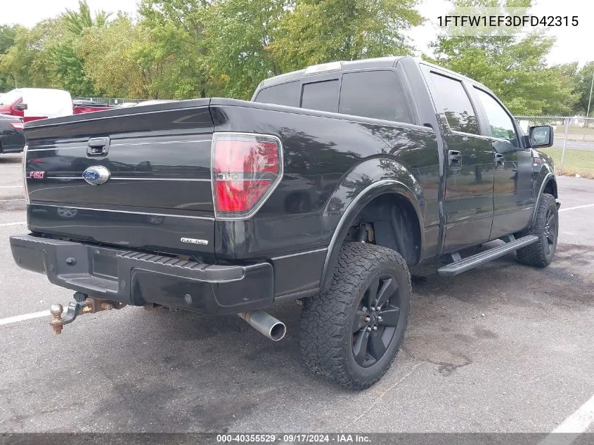 1FTFW1EF3DFD42315 2013 Ford F-150 Fx4