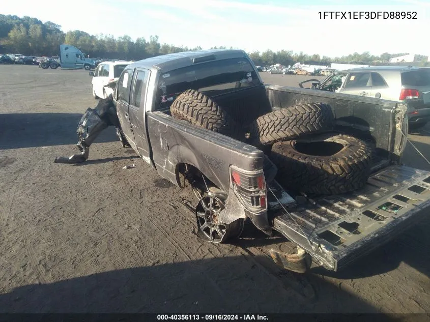 2013 Ford F150 Super Cab VIN: 1FTFX1EF3DFD88952 Lot: 40356113