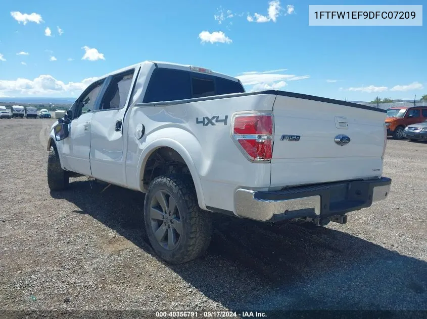 2013 Ford F-150 Lariat VIN: 1FTFW1EF9DFC07209 Lot: 40356791