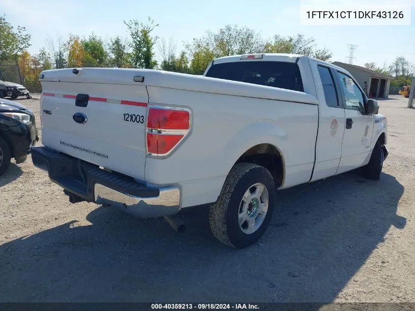 2013 Ford F-150 Xlt VIN: 1FTFX1CT1DKF43126 Lot: 40359213