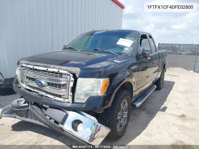 2013 Ford F-150 Xlt VIN: 1FTFX1CF4DFE02800 Lot: 40367174