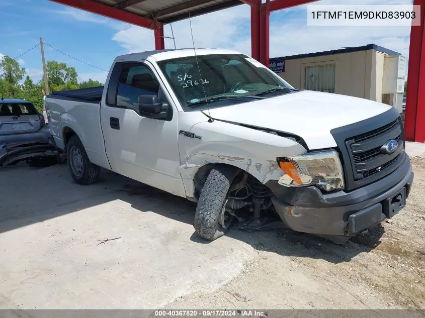 2013 Ford F-150 Xl VIN: 1FTMF1EM9DKD83903 Lot: 40367820