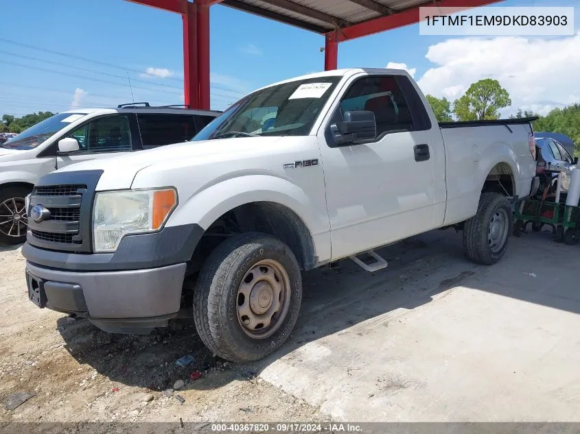 2013 Ford F-150 Xl VIN: 1FTMF1EM9DKD83903 Lot: 40367820