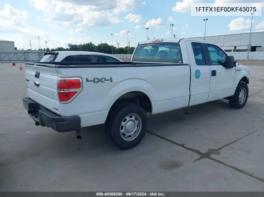 2013 Ford F-150 Xl VIN: 1FTFX1EF0DKF43075 Lot: 40369290