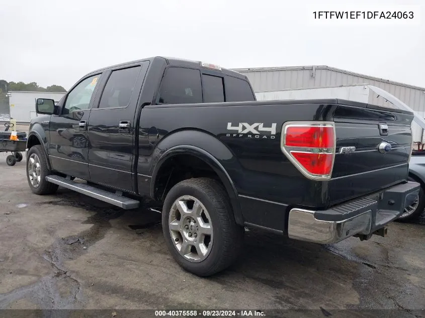 1FTFW1EF1DFA24063 2013 Ford F-150 Supercrew