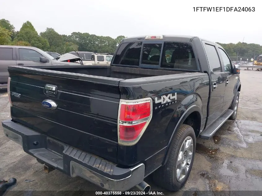 1FTFW1EF1DFA24063 2013 Ford F-150 Supercrew