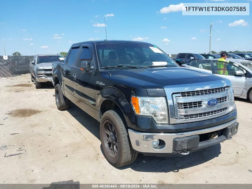 2013 Ford F-150 Xlt VIN: 1FTFW1ET3DKG07585 Lot: 40380443