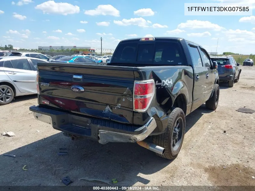 1FTFW1ET3DKG07585 2013 Ford F-150 Xlt