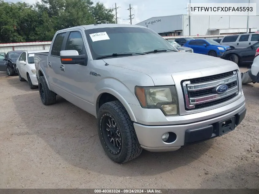 1FTFW1CFXDFA45593 2013 Ford F-150 Supercrew