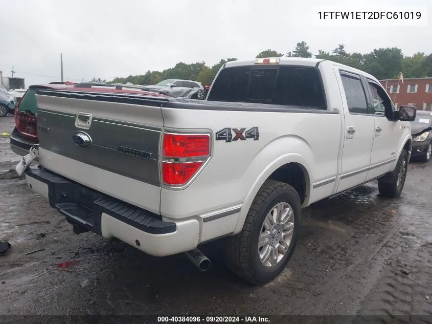 2013 Ford F-150 Platinum VIN: 1FTFW1ET2DFC61019 Lot: 40384096