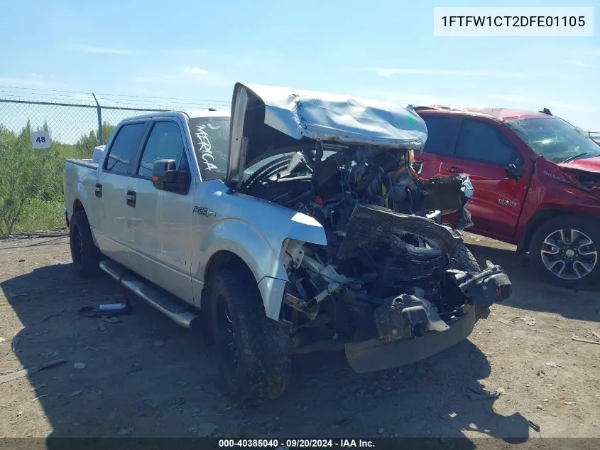 1FTFW1CT2DFE01105 2013 Ford F-150 Xlt