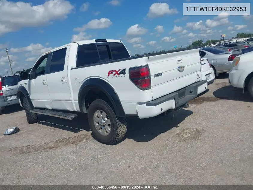 1FTFW1EF4DKE32953 2013 Ford F-150 Fx4