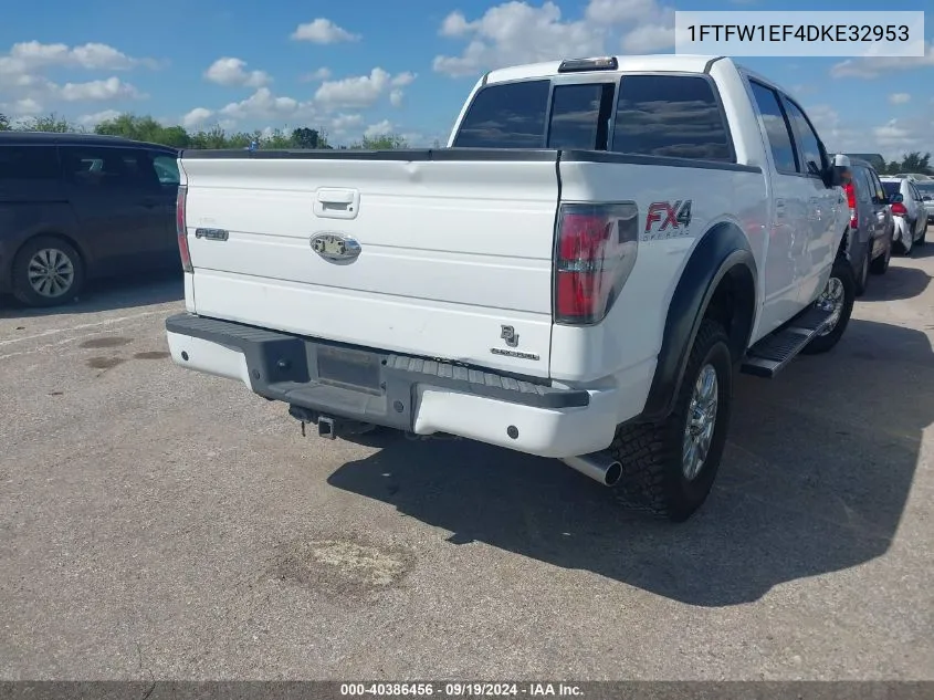 2013 Ford F-150 Fx4 VIN: 1FTFW1EF4DKE32953 Lot: 40386456