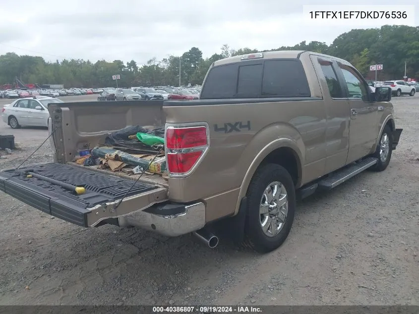 1FTFX1EF7DKD76536 2013 Ford F-150 Lariat