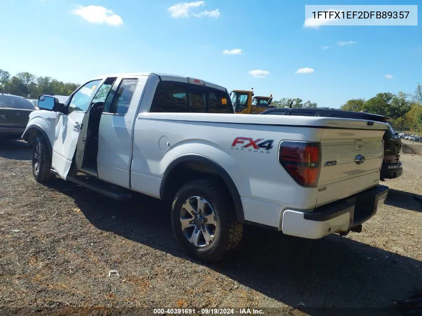 2013 Ford F-150 Fx4 VIN: 1FTFX1EF2DFB89357 Lot: 40391691