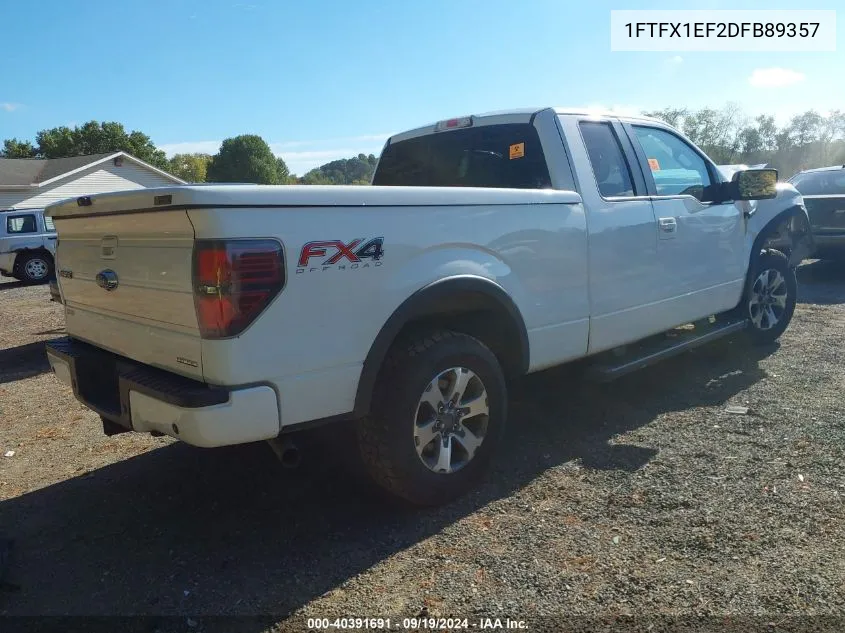 2013 Ford F-150 Fx4 VIN: 1FTFX1EF2DFB89357 Lot: 40391691