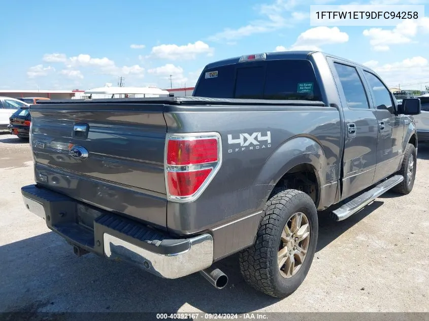 1FTFW1ET9DFC94258 2013 Ford F150 Supercrew