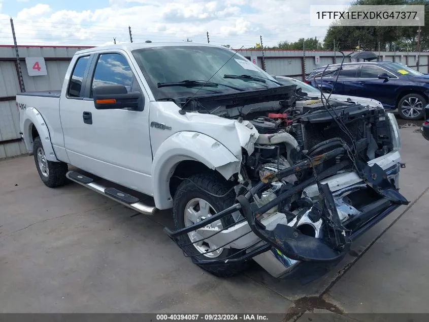 2013 Ford F-150 Xlt VIN: 1FTFX1EFXDKG47377 Lot: 40394057