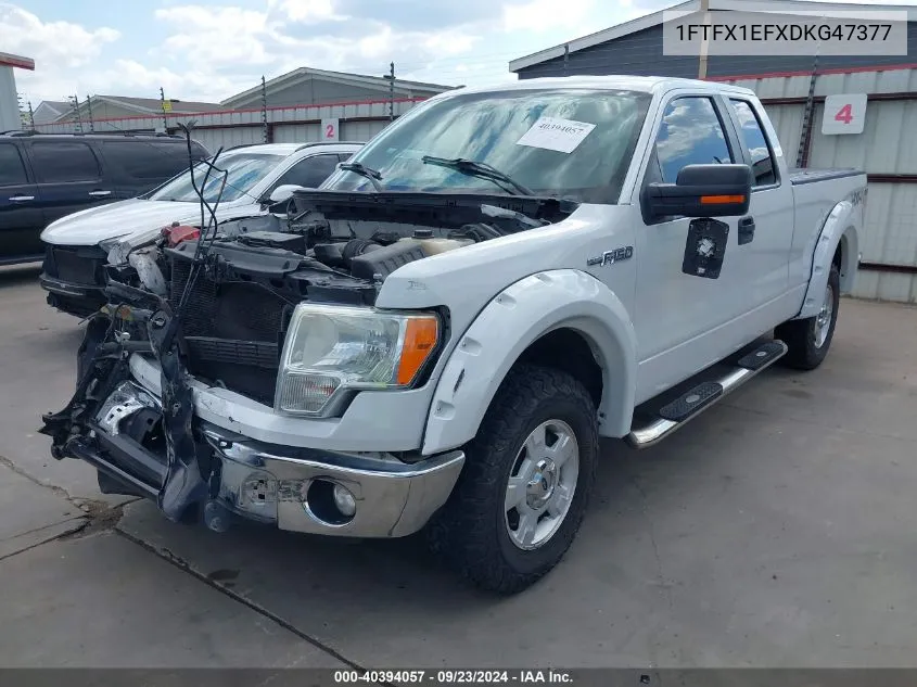 2013 Ford F-150 Xlt VIN: 1FTFX1EFXDKG47377 Lot: 40394057