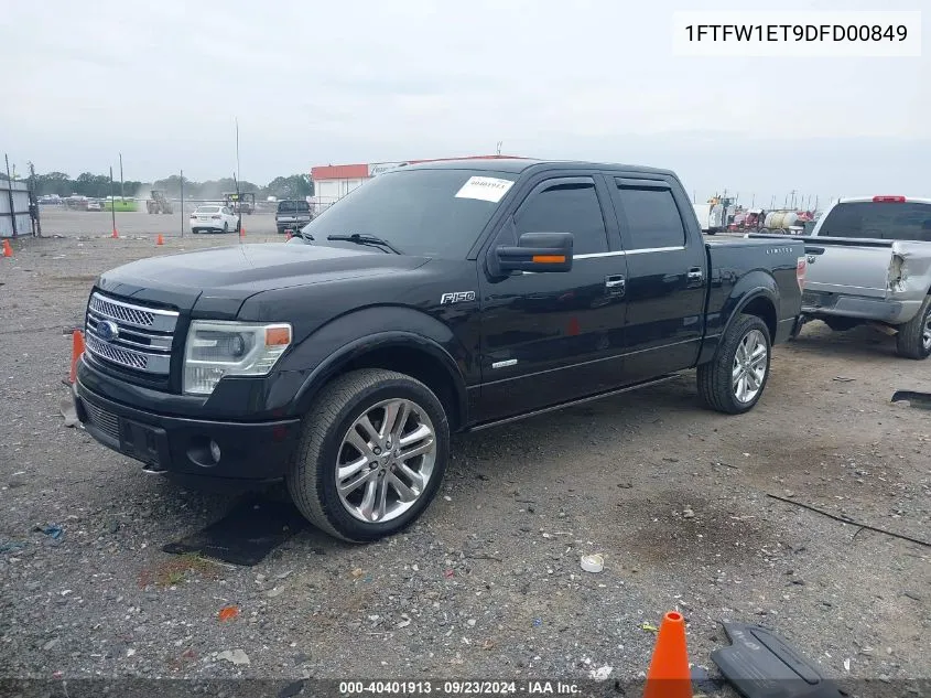 1FTFW1ET9DFD00849 2013 Ford F-150 Limited