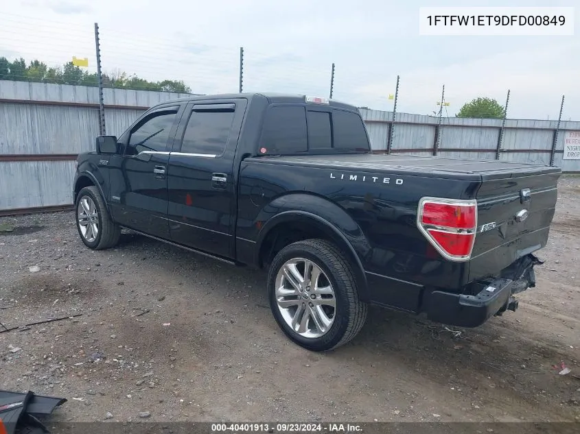 1FTFW1ET9DFD00849 2013 Ford F-150 Limited