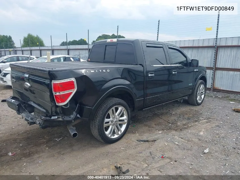 1FTFW1ET9DFD00849 2013 Ford F-150 Limited