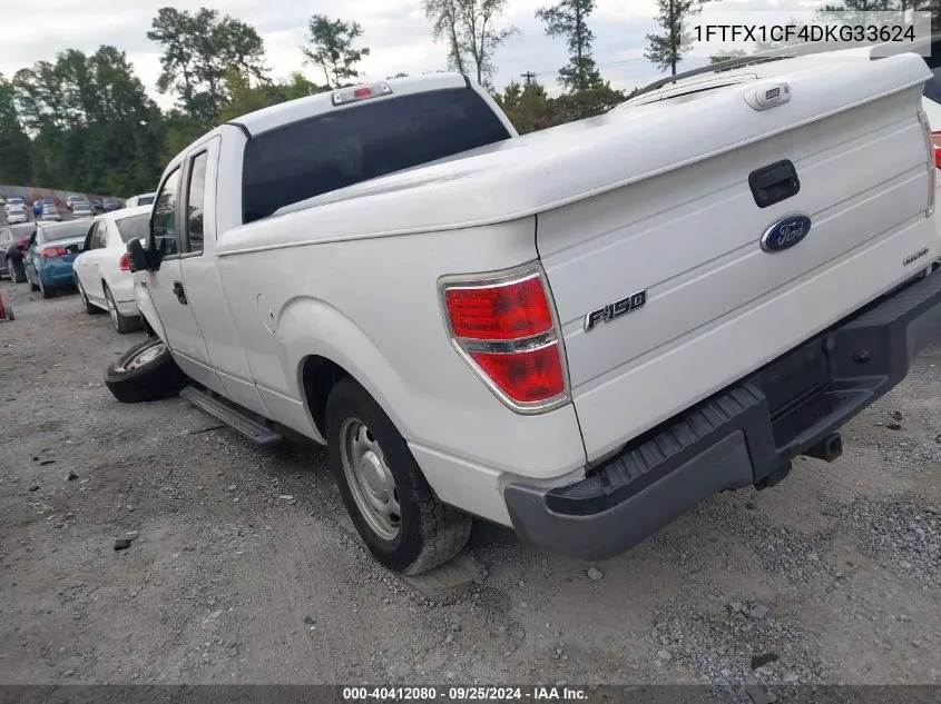 2013 Ford F-150 Xl VIN: 1FTFX1CF4DKG33624 Lot: 40412080